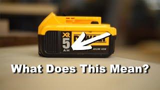 What Does the Ah (Amp hour) Mean on Cordless Tool Batteries? A Quick and Basic Explanation.