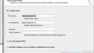 Configure Gmail in Outlook 2010