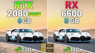 RTX 2080 SUPER vs RX 6600 - Test in 10 Games in 2024