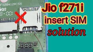 jio f 271i insert SIM card problem jio f271 i insert SIM jumper solution