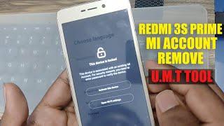 Redmi 3S/3S Prime Mi Account Remove | Redmi 3S Mi Account Unlock Permanent | Umt/Umt Pro