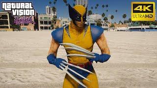 GTA 5 - Wolverine Ultra Realistic Graphic Gameplay (Natural Vision Evolved) 4K