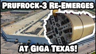 PRUFROCK-3 RE-EMERGES AT GIGA TEXAS! - Tesla Gigafactory Austin 4K  Day 6/7/24 - Tesla Terafactory