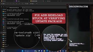 Fix ADB Sideload stuck at Verifying Update Package