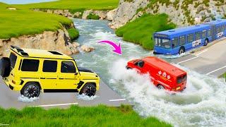 FAST FLOWING RIVER vs CARS in BeamNG Drive x DEEP WATER Challenge 2025 !