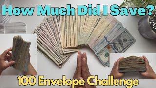 Unstuffing My 100 Envelope Challenge - How Much Did I Save? #100envelopechallenge #cashstuffing