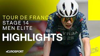 TACTICAL MASTERSTROKE IN THE PYRENEES! | Tour de France Stage 14 Race Highlights | Eurosport Cycling