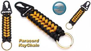 Learn How to Make a Paracord Keychain Key Fob Sanctified Knot - Sling clip - Snap Hook Carabiner