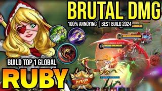 RUBY BEST BUILD 2024 | BUILD TOP 1 GLOBAL RUBY GAMEPLAY | MOBILE LEGENDS