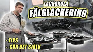 HUR DU LACKAR FÄLGAR - LACKSKOLA MED ECG LACKERING