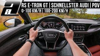 2021 Audi RS e-tron GT (646PS, 830Nm) | 0-267km/h, Autobahn, Sound | POV