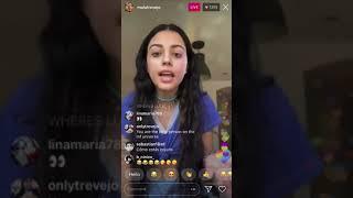 Malu Trevejo has a Nip Slip on Instagram Live