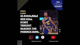 Steph Curry Returns And Will Start Tonight Against The Phoenix Suns 