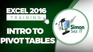 Introduction to Pivot Tables in Microsoft Excel 2016