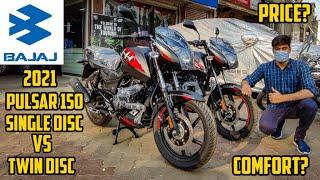 2021 BS6 PULSAR 150 Single Disc vs 2021 BS6 PULSAR 150 Twin Disc | PRICE?? LOOKS!!! #MxK