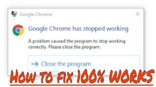 How to  fix: Google chrome has stopped working in windows