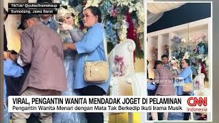 Viral, Pengantin Wanita Mendadak Joget Di Pelaminan