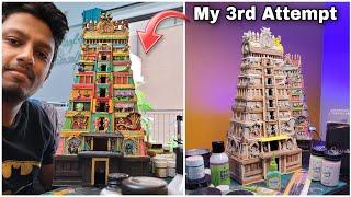 How to Make Gopuram Model | South Indian Temple Craft #thekraftco #ganpatidecoration