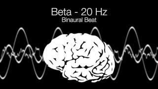 'Intense Alertness' Beta Binaural Beat - 20Hz (1h Pure)