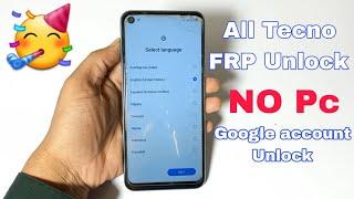 All Tecno FRP Unlock | tecno frp bypass