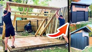 Complete DIY Shed Build in under 5 Minutes - FREE PLANS