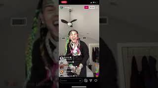 6ix9ine FIRST LIVESTREAM AFTER GOT RELEASED FROM PRISON!