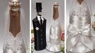  DIY wedding bottle decor Master class