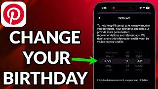 How To Change Your Age On Pinterest