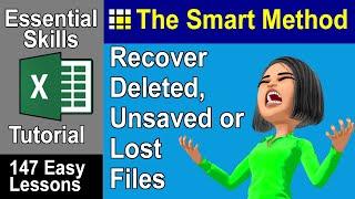 1-10: How to Recover a Deleted, Unsaved or Lost Excel file