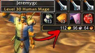 How I Made 100g by Level 30 in Classic WoW