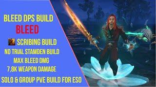 Powerful Bleed DPS Build for ESO Gold Road - Stamina Warden Scribing Build