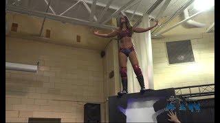 Britt Baker Jumps Off The AIW  Entrance Way - Absolute Intense Wrestling