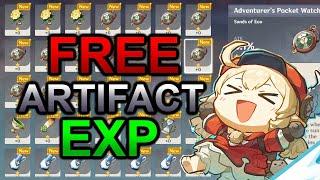 FREE Artifact EXP No Resin Needed | Inazuma