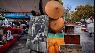 「4K」flea market  Kyoto Japan ｜antiques｜京都東寺 骨董市 弘法市