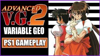 Advanced V.G. 2 - Variable Geo - PS1 Gameplay - Kaori Yanase - Arcade Mode