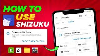 How to use Shizuku App  Can't use this folder problem | How to Fix Can't Use this Folder