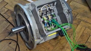 How to connect three phase motor to single phase