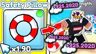 I Got BEST PILLOWS and Became #1 PLAYER in Roblox Pillow Fighting Simulator..