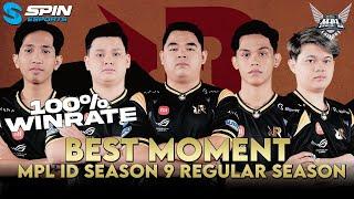 BEST MOMENT RRQ HOSHI MPL ID S9 REGULAR SEASON - THE UNDEFEATED 100% WINRATE ROSTER!