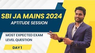 SBI CLERK MAINS 2024 | DAY 1 | MOST EXPECTED EXAM LEVEL QUESTIONS | KANEESH SIR