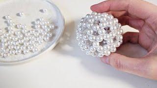 DIY beaded ball tutorial