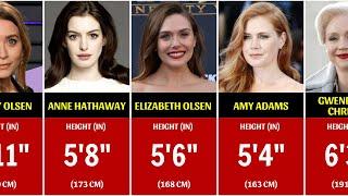 Heights of Hollywood Actresses || Shortest to Tallest