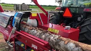 Japa 700 tractor PTO powered firewood processor