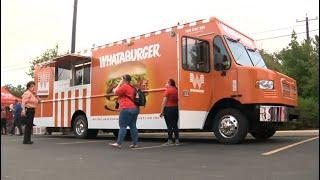 New Whataburger food truck serves free breakfast to Texas teachers