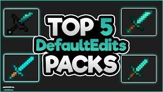 TOP 5 PVP TEXTURE PACKS MINECRAFT (DEFAULT EDIT)┃ Build UHC - Pot PvP | 1.7/1.8