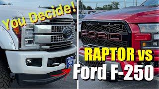 Ford Raptor vs Super Duty?? YOU Decide! F250 Everest Edition vs Indoraptor Custom Truck Comparison