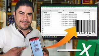  Usa tu celular como LECTOR DE CÓDIGO DE BARRAS, QR y envía parámetros a Excel