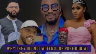 Nigeria Male and Female Celebrities That did not Attend Jnr pope Burial