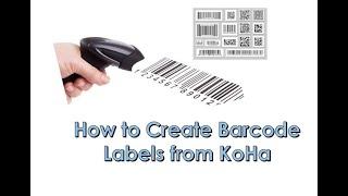 How to Create Barcode Labels from KoHa  - Wednesday Minutes