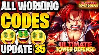 *NEW* ALL WORKING UPDATE 35 CODES FOR ULTIMATE TOWER DEFENSE! ROBLOX ULTIMATE TOWER DEFENSE CODES